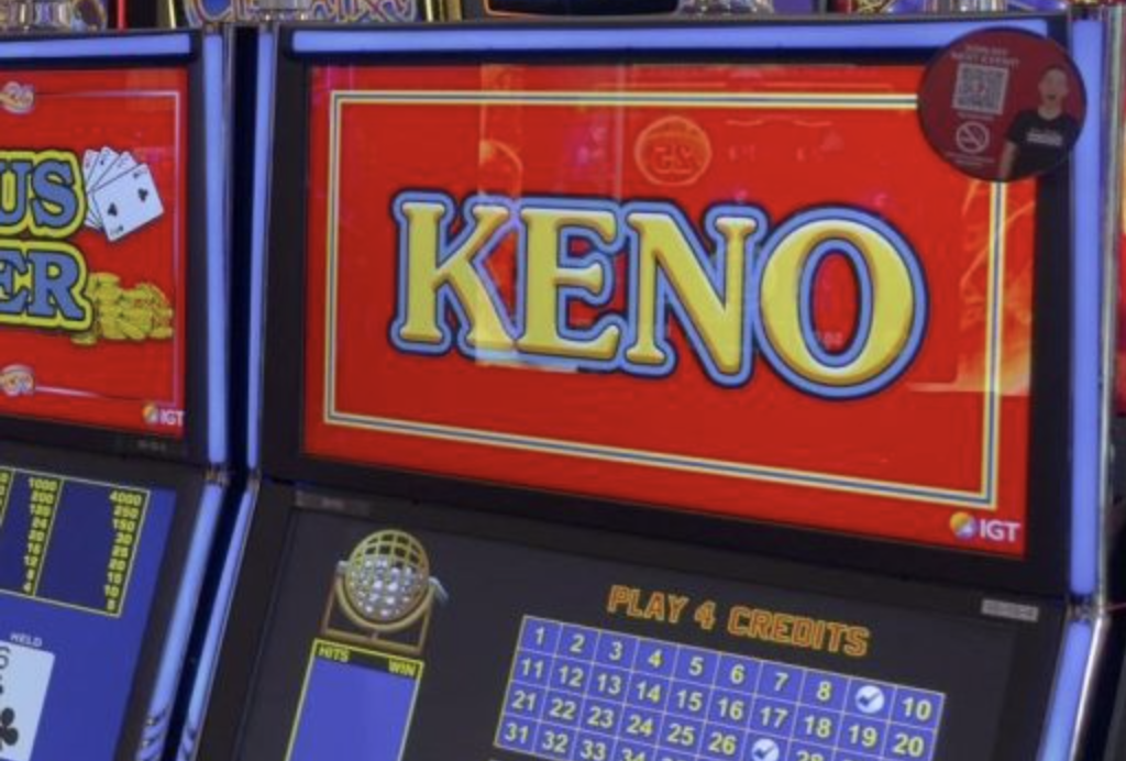 Electronic Keno machines.